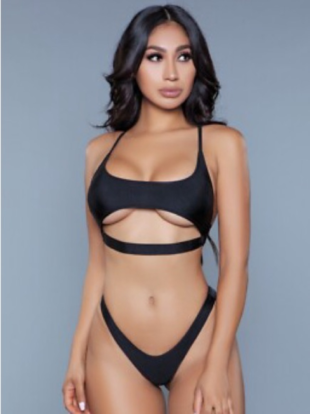 Risk Swim Under Boob Cut Out Bikini Top